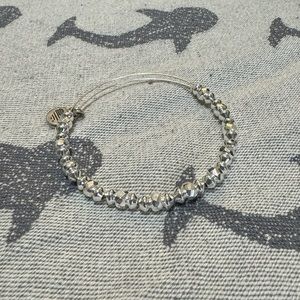 Alex and Ani Silver Beaded Bangle Bracelet
